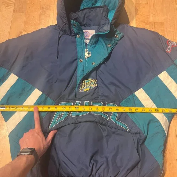 Vintage 90s Salt Lake Buzz Triple-A Starter Pull Over Jacket Coat - GUC - Medium - Picture 9 of 13